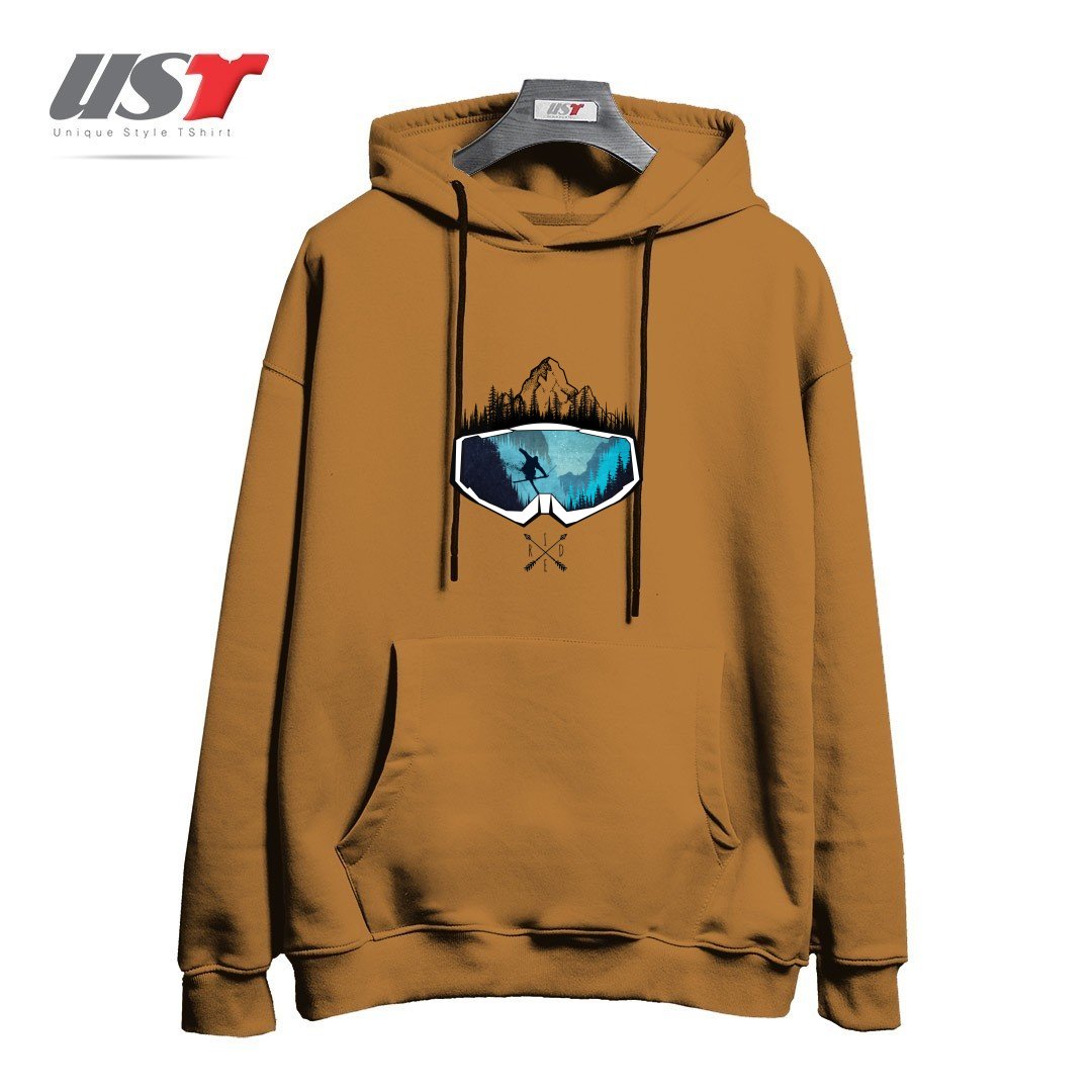 هودی اورسایز طرح MY SKI AND SNOW ART451