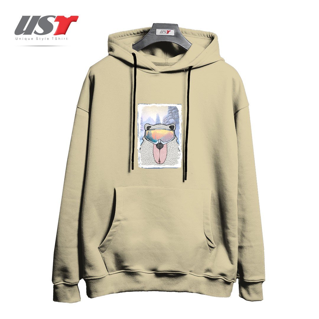 طرح WINTER GAMES AND CRAZY BEARS7 هودی اورسایزرنگ نخودی