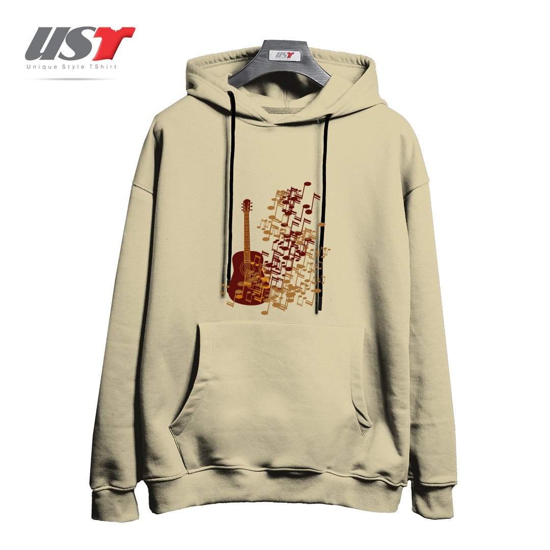 هودی اورسایز طرح GUITAR WITH MUSIC NODE