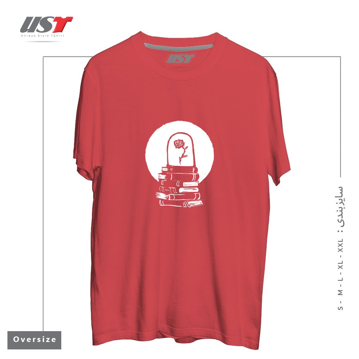 طرح ROSE تیشرت اورسایزرنگ ماتیکی