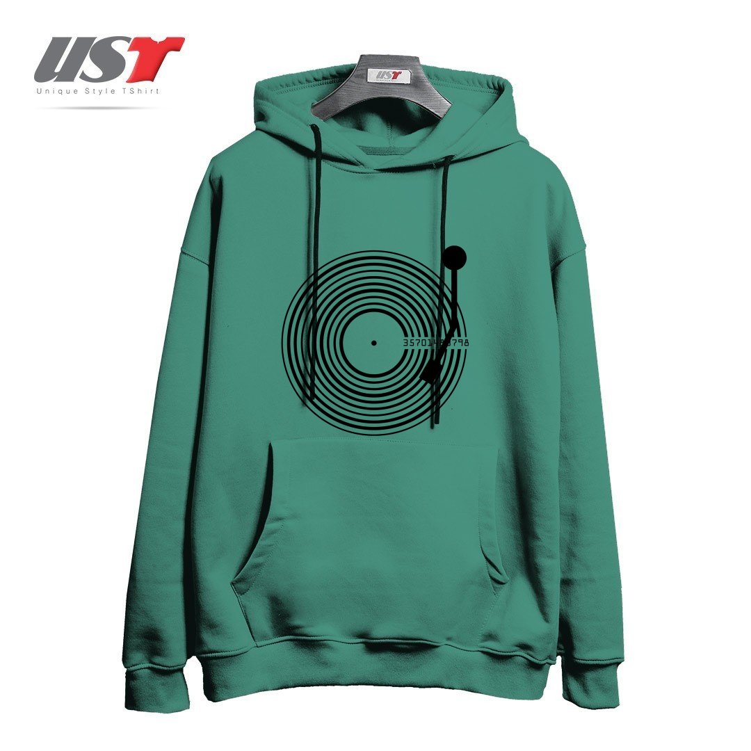 طرح [UNTITLED] هودی اورسایزرنگ سبز سدری