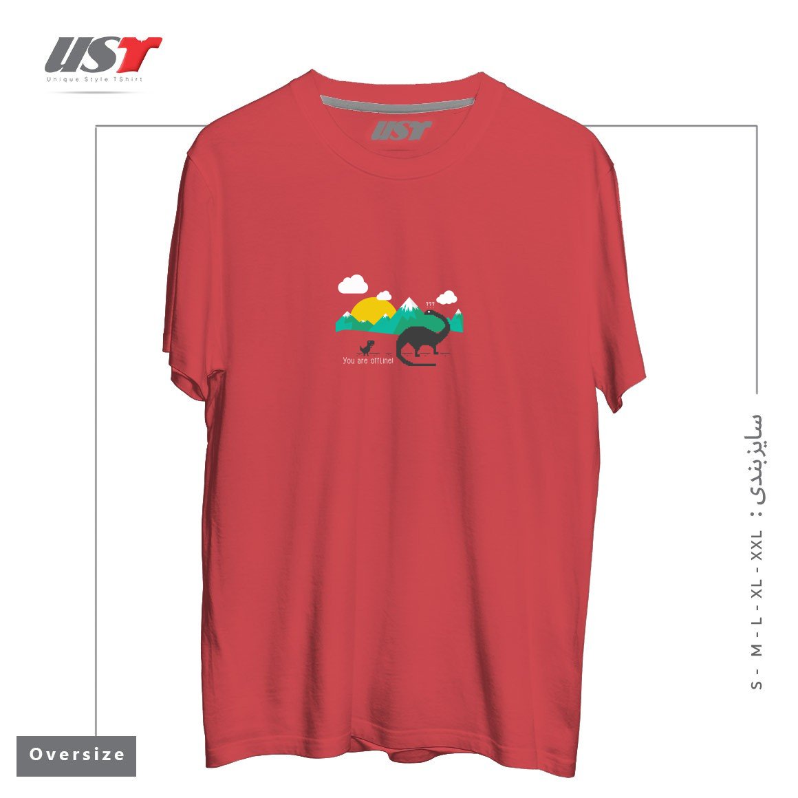 تیشرت اورسایز طرح C-REX