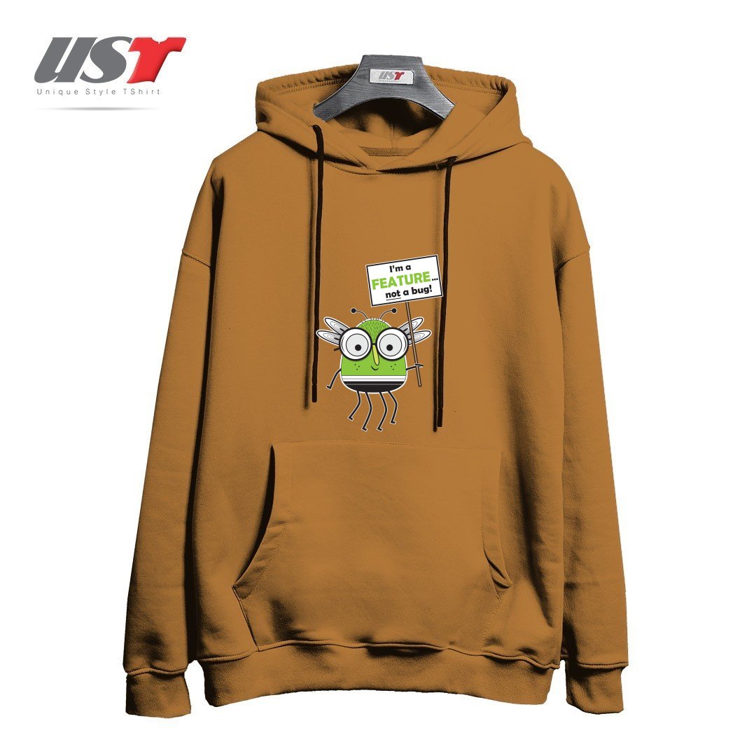 طرح I'M NOT A BUG هودی اورسایزرنگ نسکافه ای