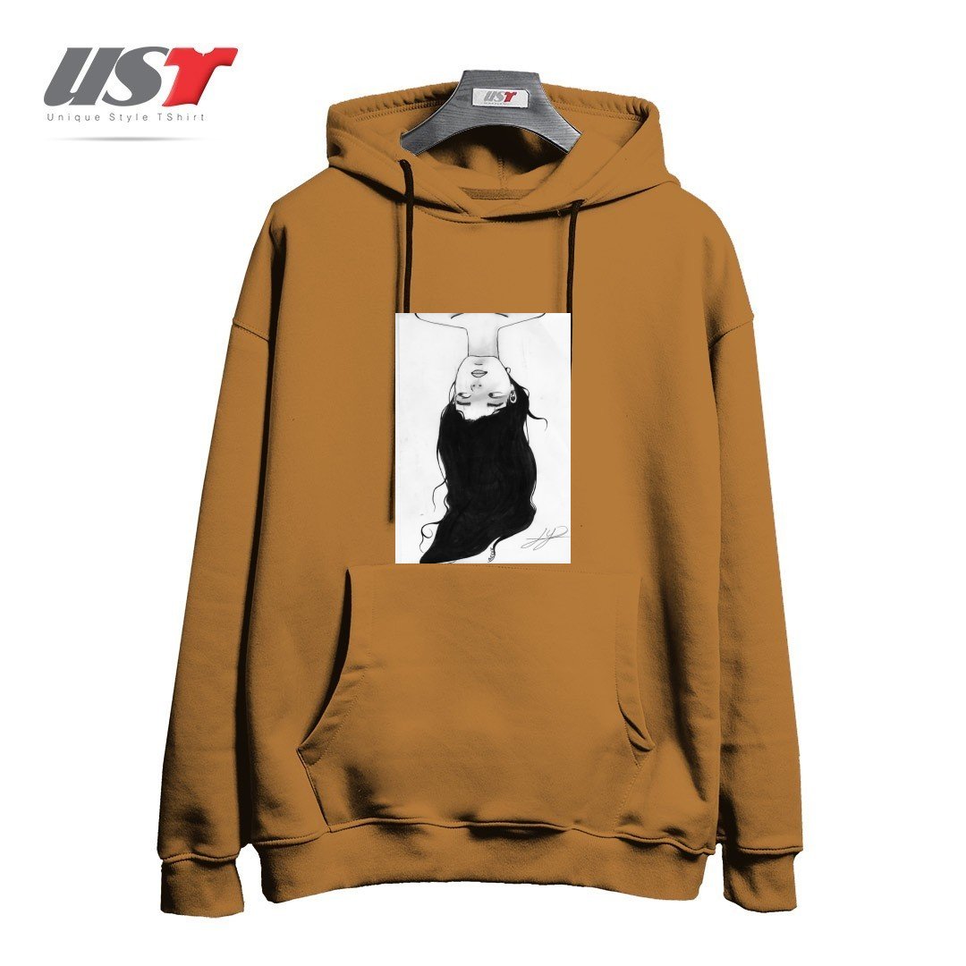 طرح WATER هودی اورسایزرنگ نسکافه ای