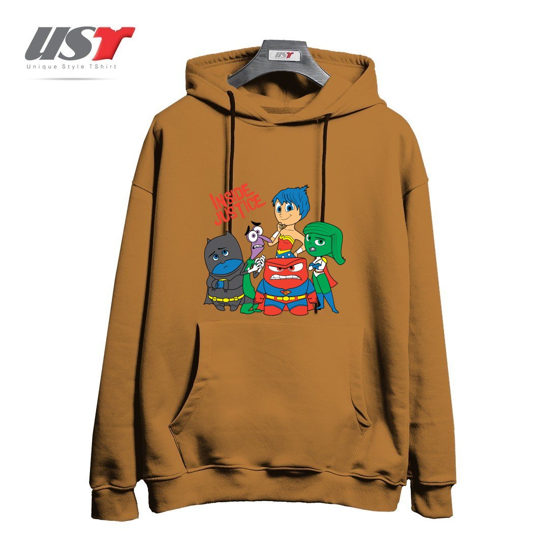 هودی اورسایز طرح INSIDE JUSTICE