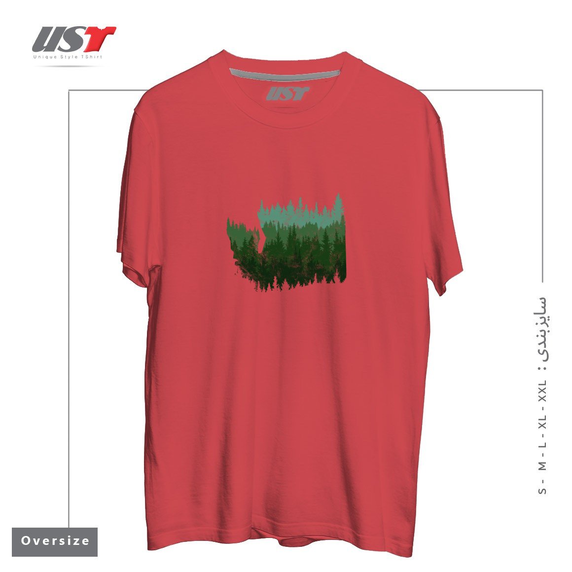 طرح THE WASHINGTON ESCAPE تیشرت اورسایزرنگ ماتیکی