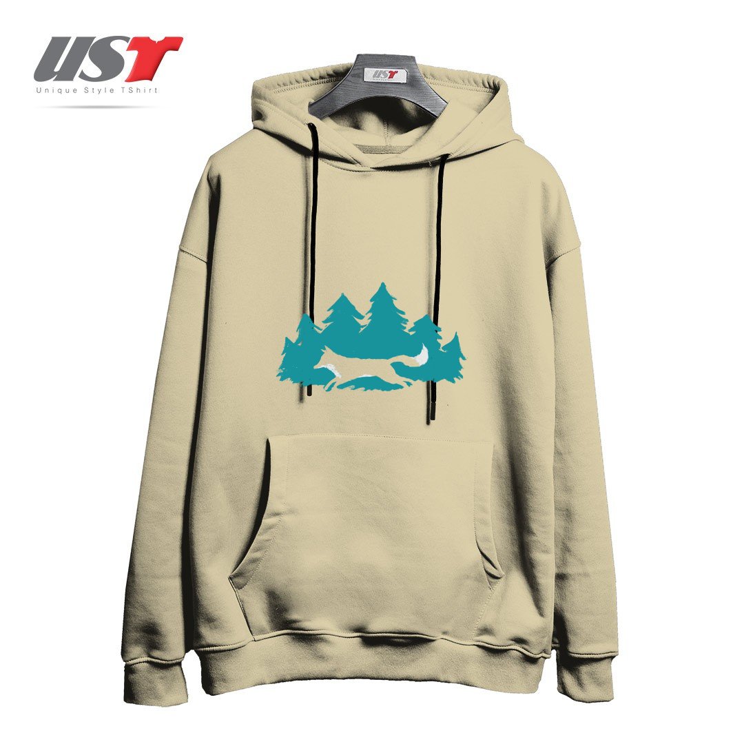 طرح WILD CREATURE هودی اورسایزرنگ نخودی