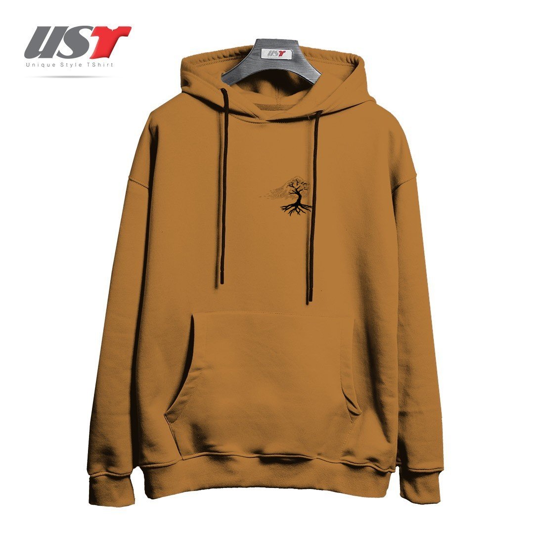 طرح WILLOW TREE هودی اورسایزرنگ نسکافه ای