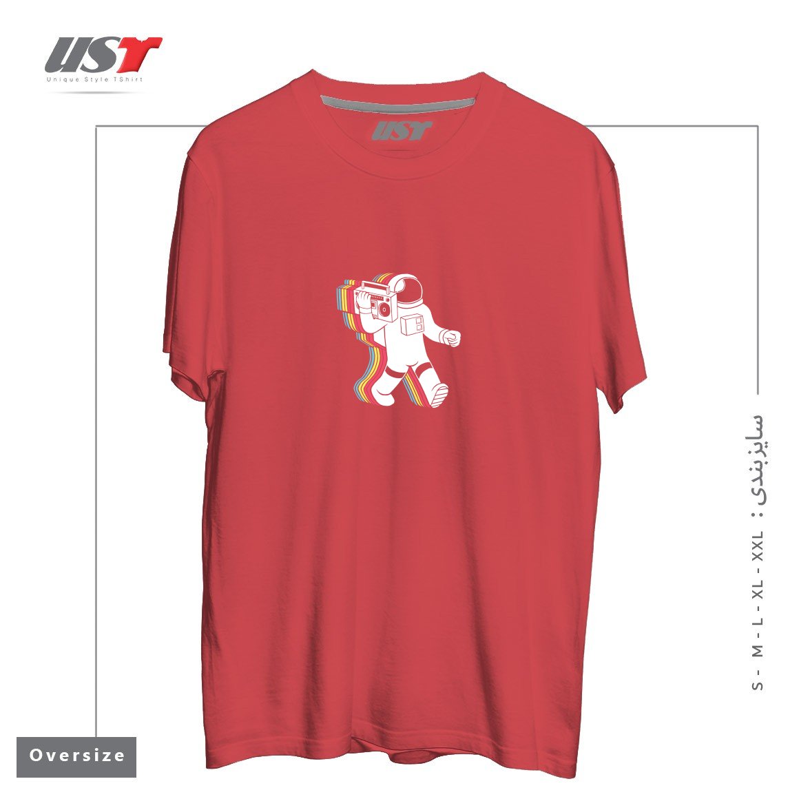 طرح FUNKALICIOUSFUNKALICIOUS تیشرت اورسایزرنگ ماتیکی