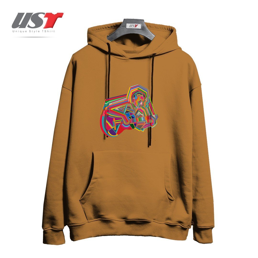 طرح GUITARIST هودی اورسایزرنگ نسکافه ای