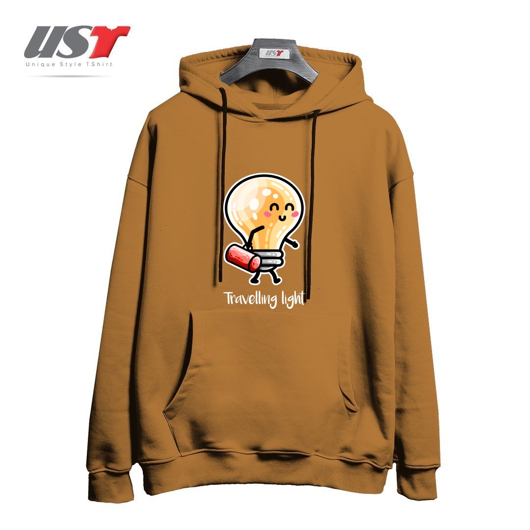 هودی اورسایز طرح KAWAII CUTE TRAVELLING LIGHT PUN