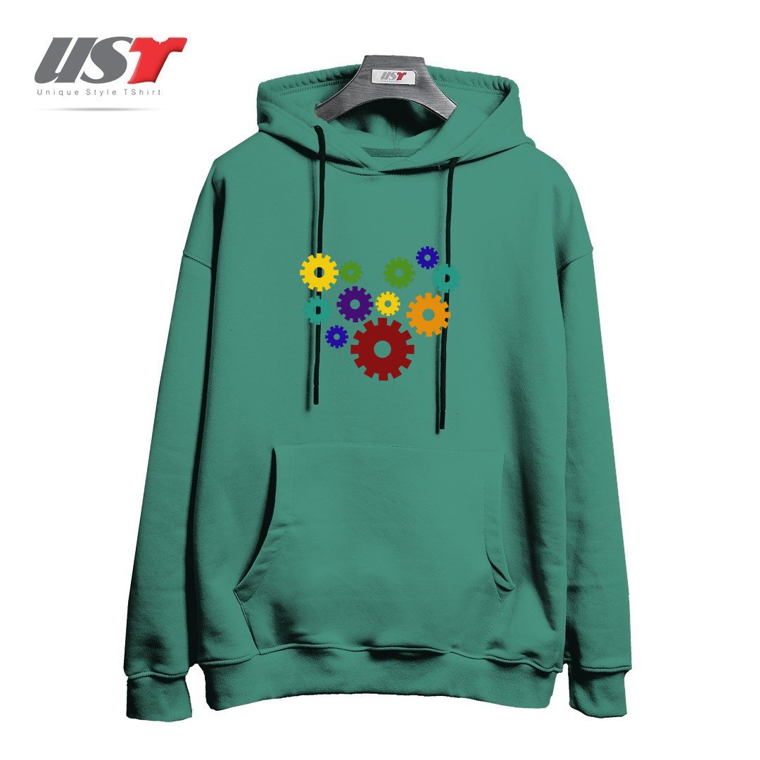 هودی اورسایز طرح RAINBOW GEARS