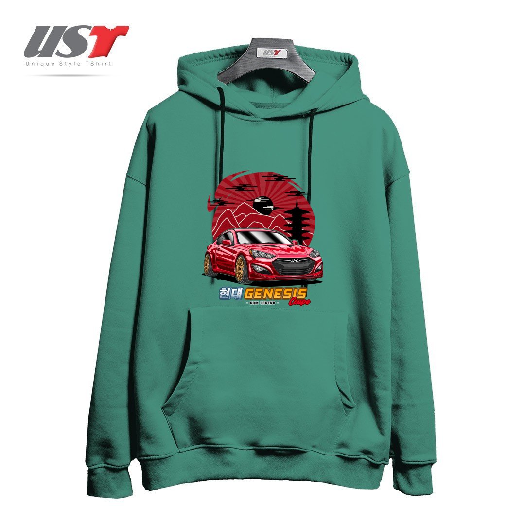 طرح KDM STREET RACING HYUNDAI GENESIS COUPE هودی اورسایزرنگ سبز سدری