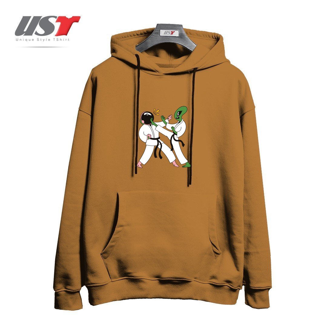 هودی اورسایز طرح ALIEN ASTRONAUT KARATE