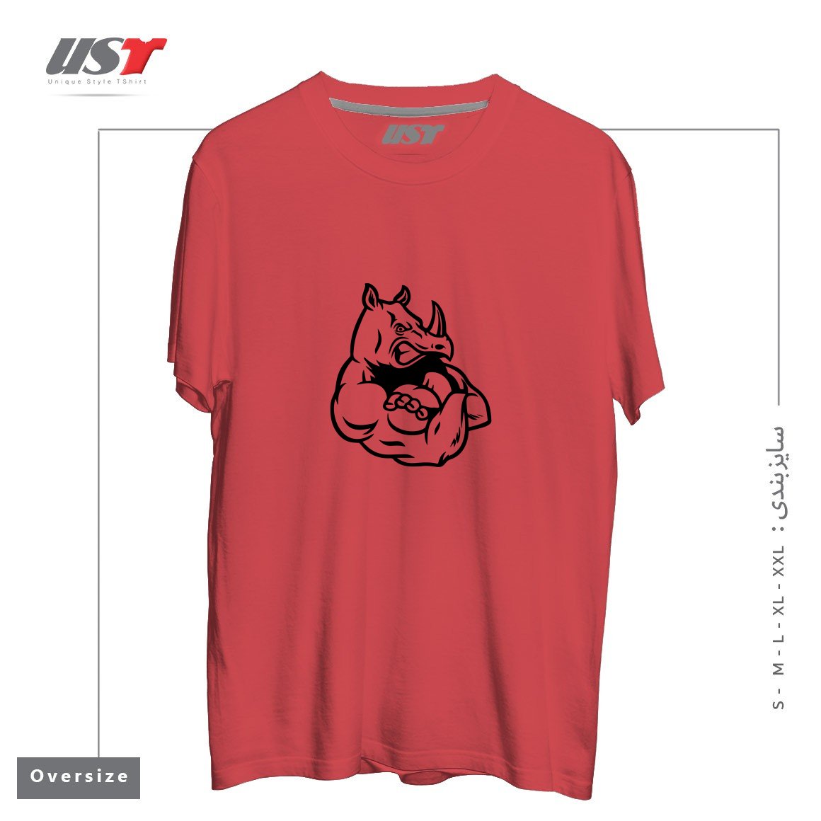 طرح RHINO MUSCLES MENS GYM TRAINING TOP BODYBUILDING MMA CROSSFIT WEIGHTS BODYBUILDING تیشرت اورسایزرنگ ماتیکی