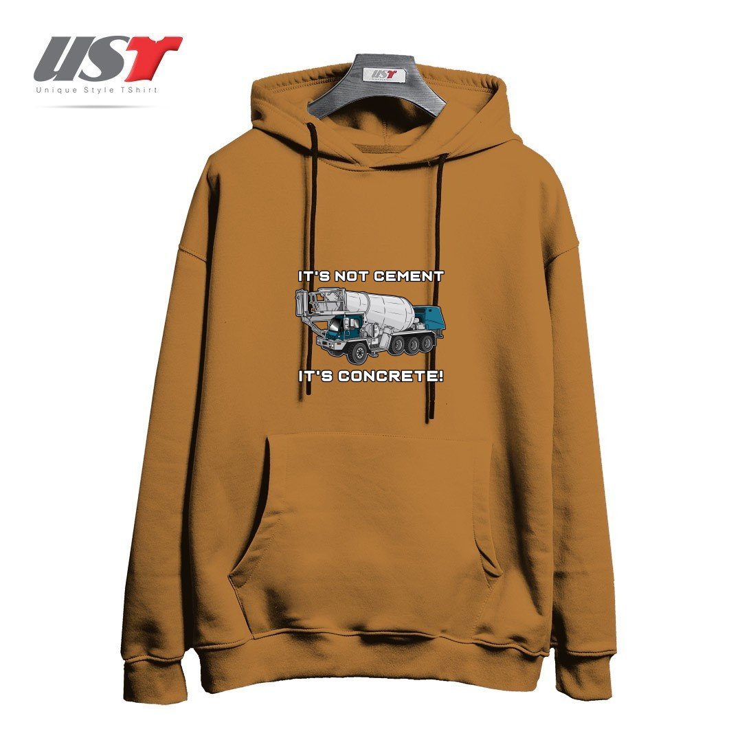 طرح CONCRETE TRUCK هودی اورسایزرنگ نسکافه ای