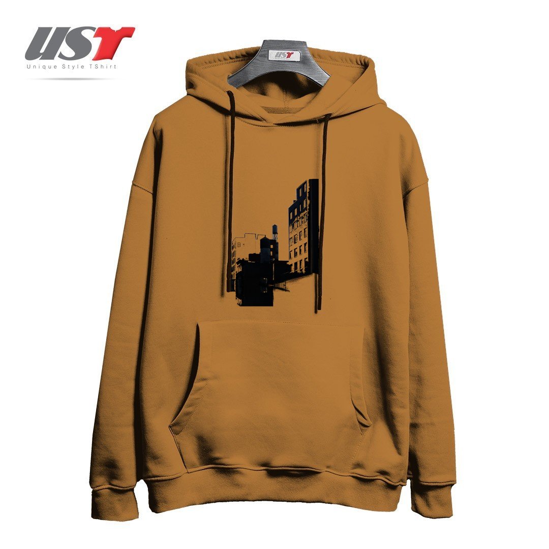 طرح TOWER BUILDING OUTLINE هودی اورسایزرنگ نسکافه ای