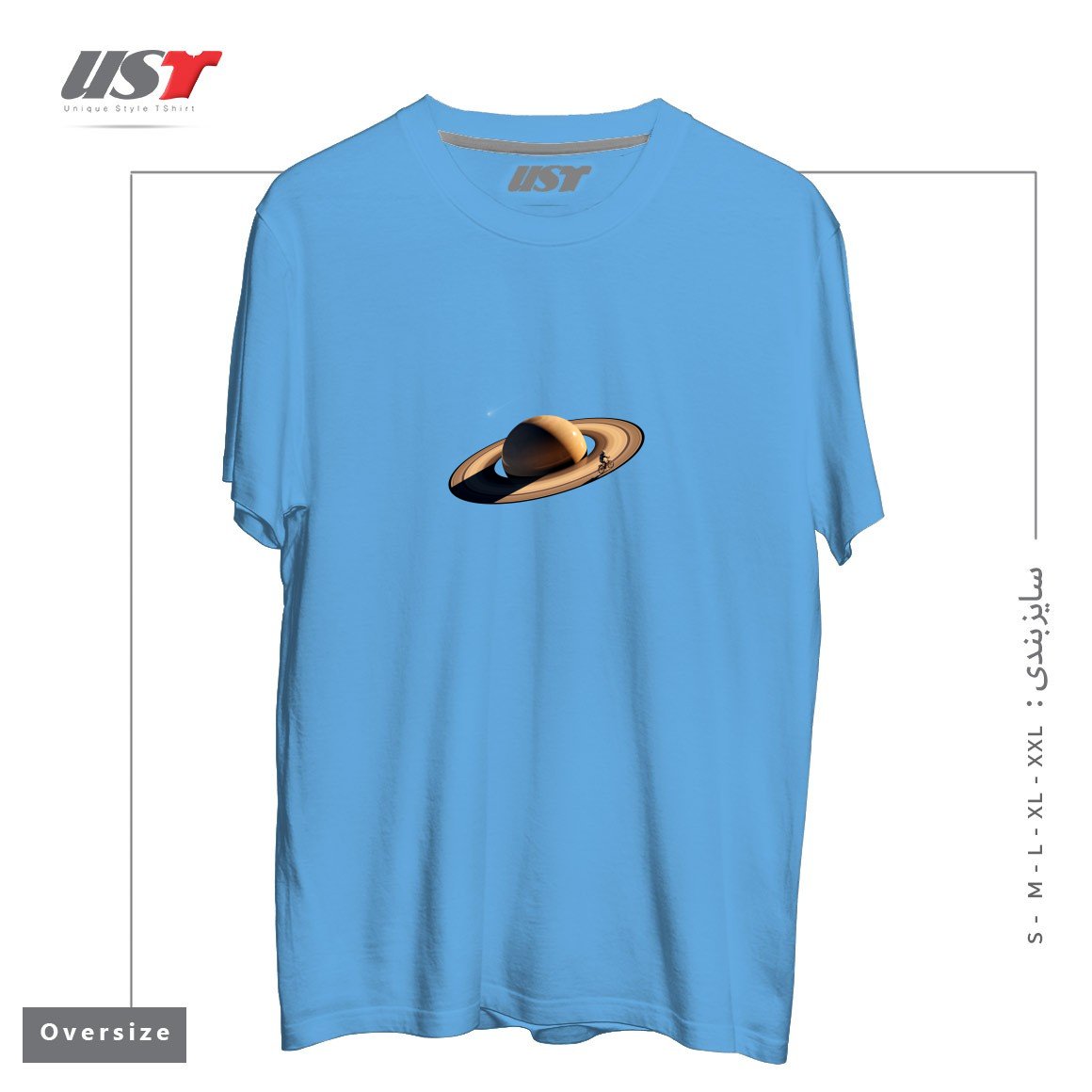 تیشرت اورسایز طرح WANDERING