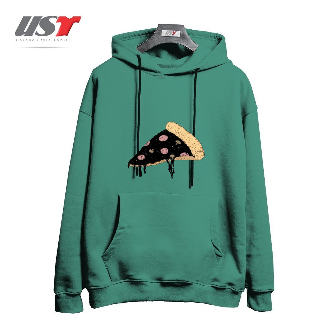 طرح CELESTIAL SLICE هودی اورسایزرنگ سبز سدری