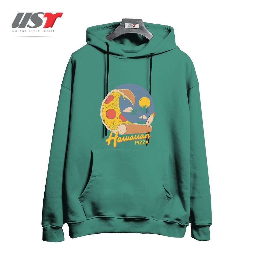 هودی اورسایز طرح HAWAIIAN PIZZA