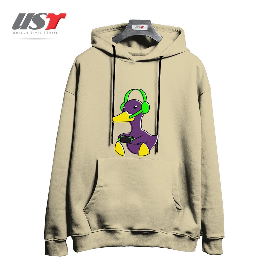 طرح META GAMING DUCK هودی اورسایزرنگ نخودی