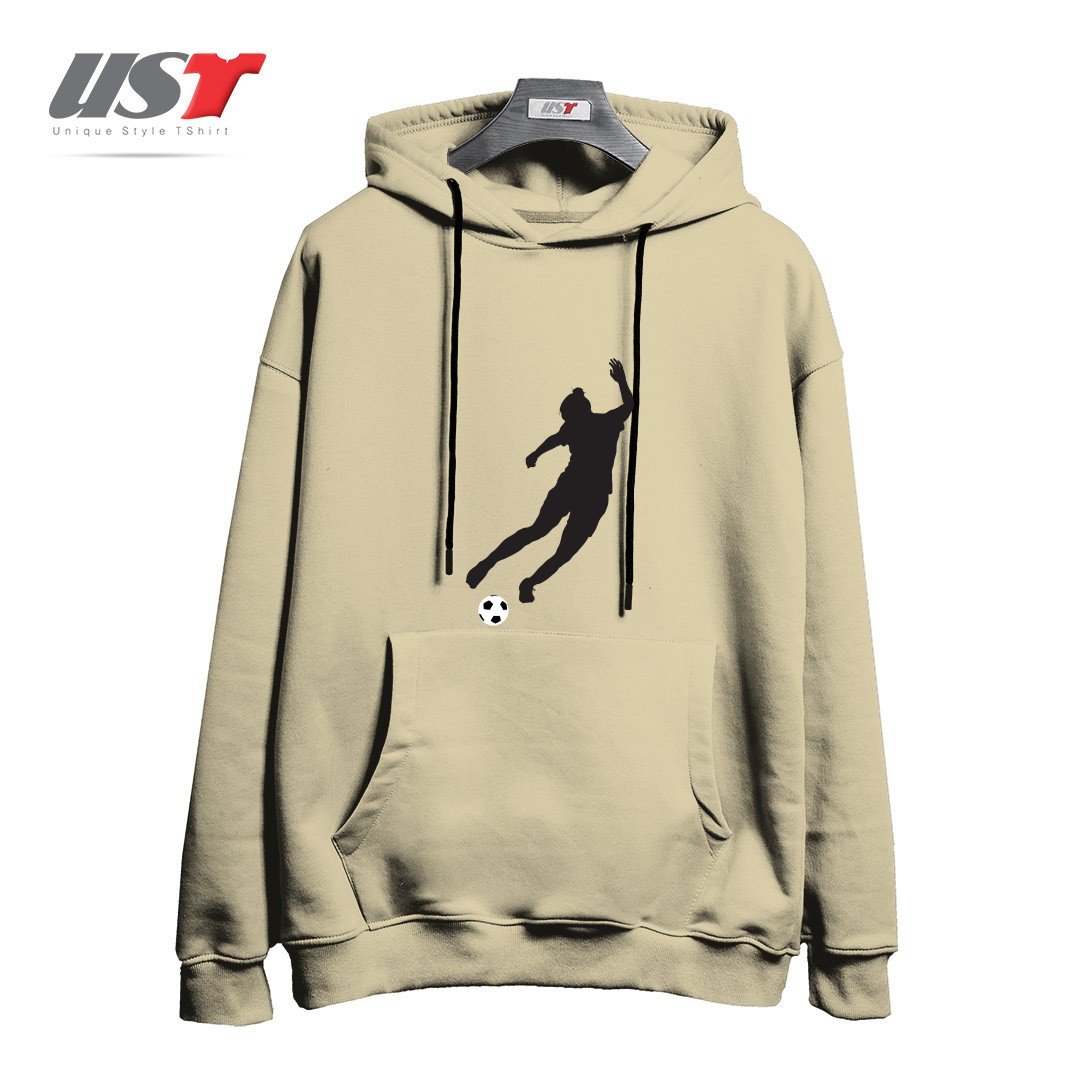 طرح WHAT A KICKER هودی اورسایزرنگ نخودی