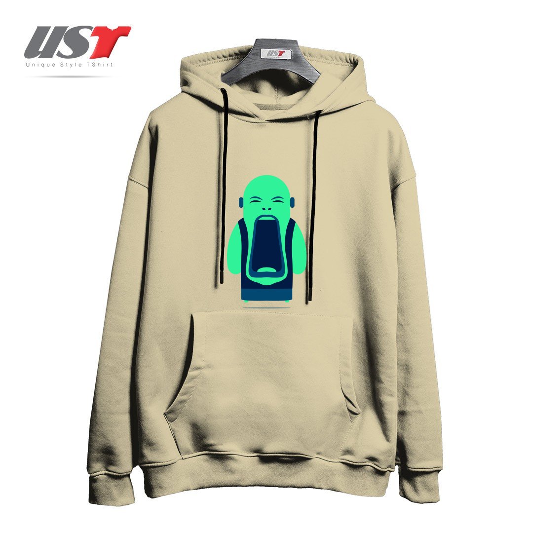 هودی اورسایز طرح ANGRY BUDDHA