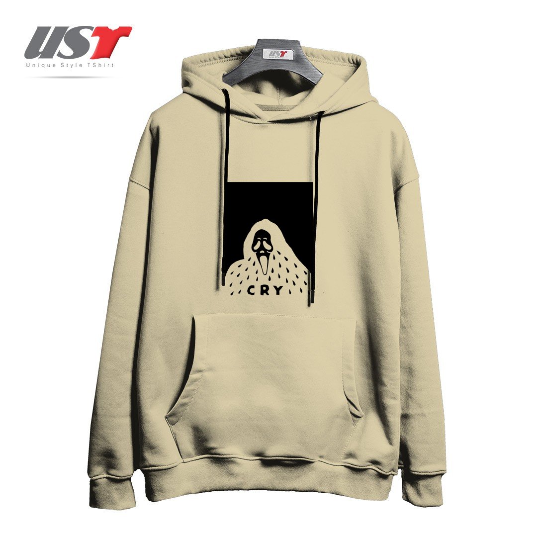 طرح CRY هودی اورسایزرنگ نخودی