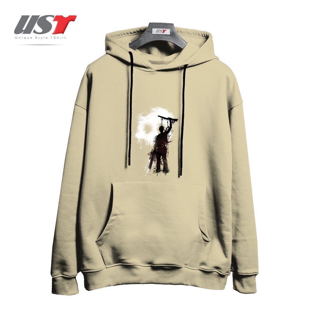 طرح MY RUDEBOY ASH هودی اورسایزرنگ نخودی