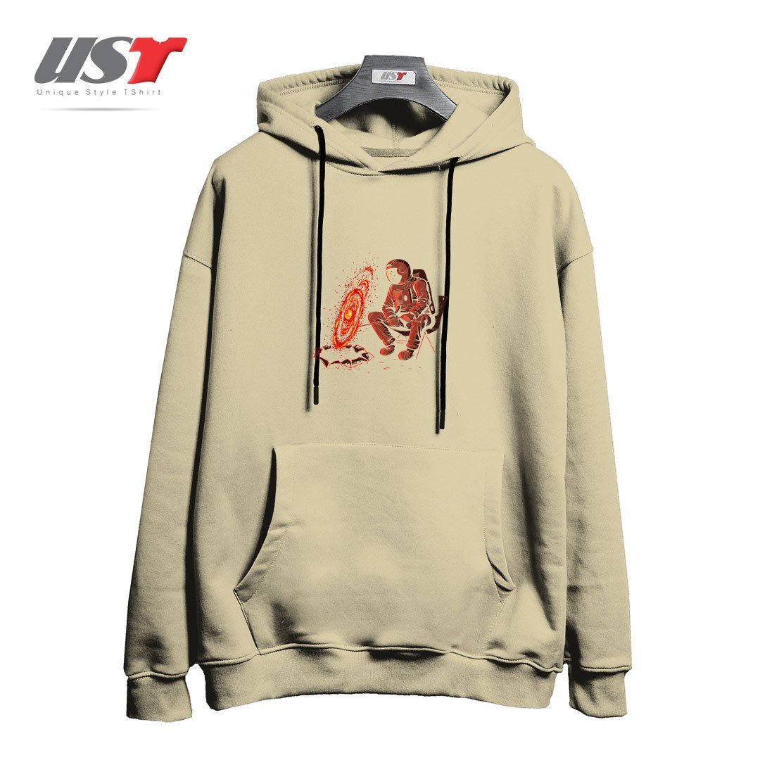 طرح COSMIC CAMPING هودی اورسایزرنگ نخودی