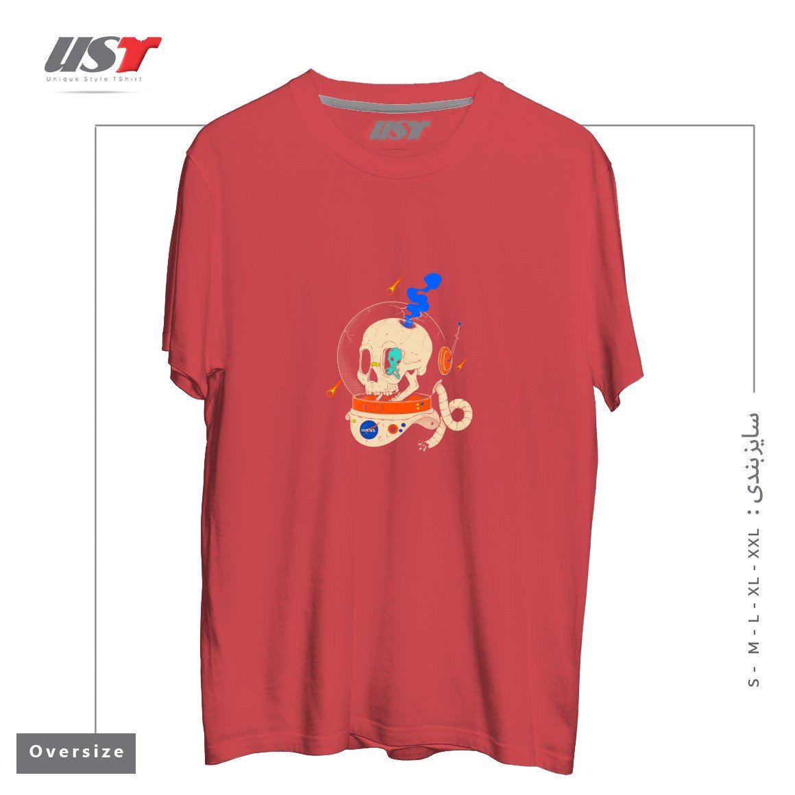 طرح VOYAGER تیشرت اورسایزرنگ ماتیکی