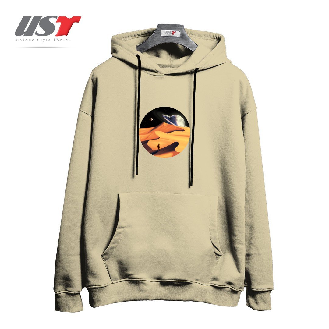 طرح THE WANDERER هودی اورسایزرنگ نخودی