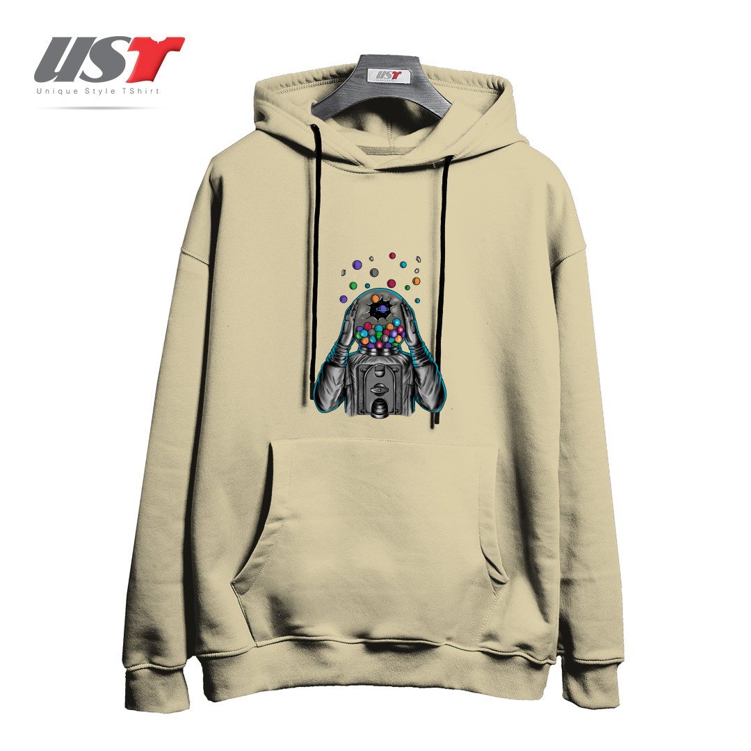 طرح SPACE1 هودی اورسایزرنگ نخودی