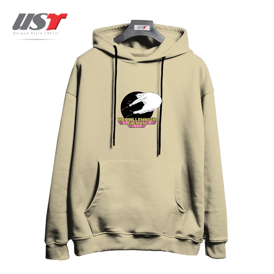 طرح MEOWLLENNIUM FALCON هودی اورسایزرنگ نخودی