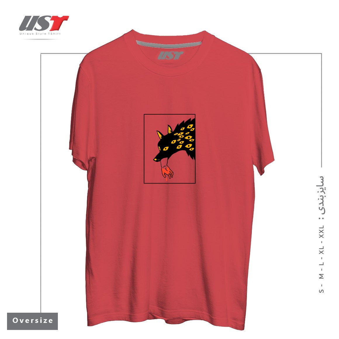 طرح EAT THE RICH24154 تیشرت اورسایزرنگ ماتیکی