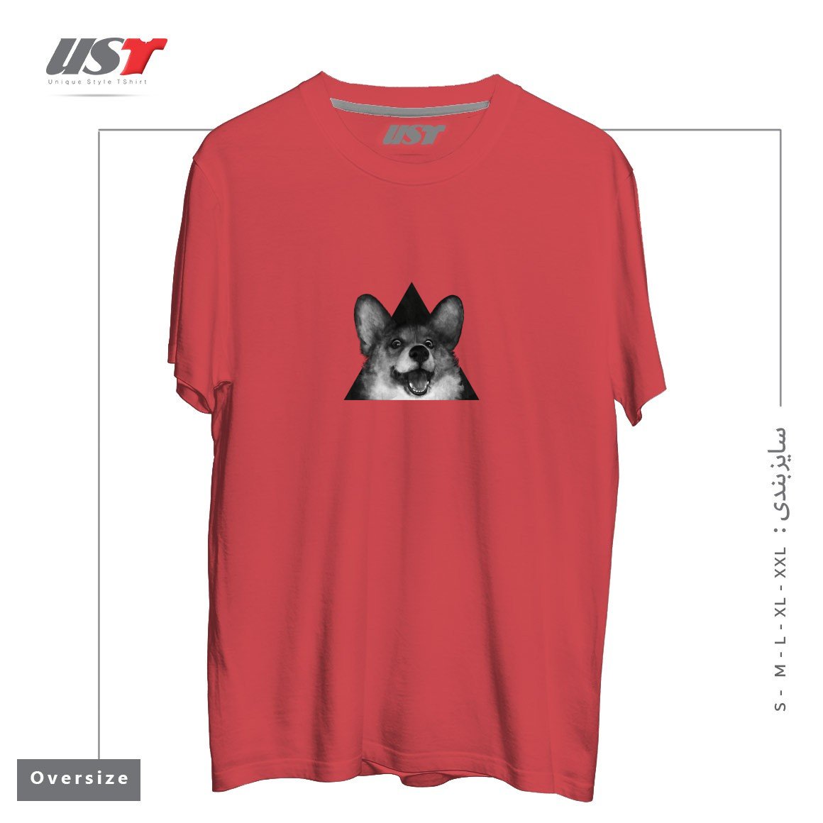 طرح SAUSAGE FOX تیشرت اورسایزرنگ ماتیکی