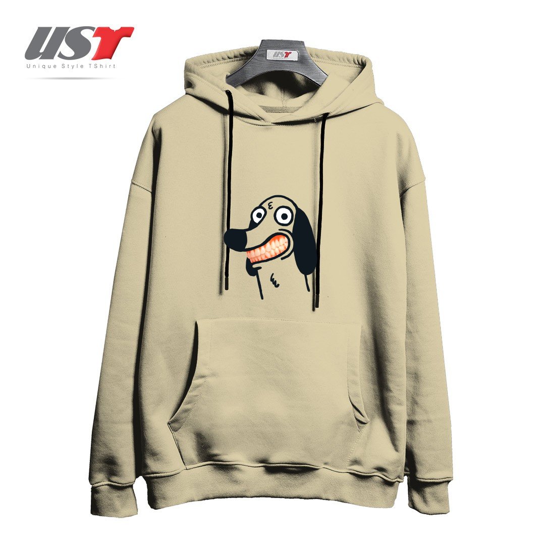 طرح SMILE هودی اورسایزرنگ نخودی