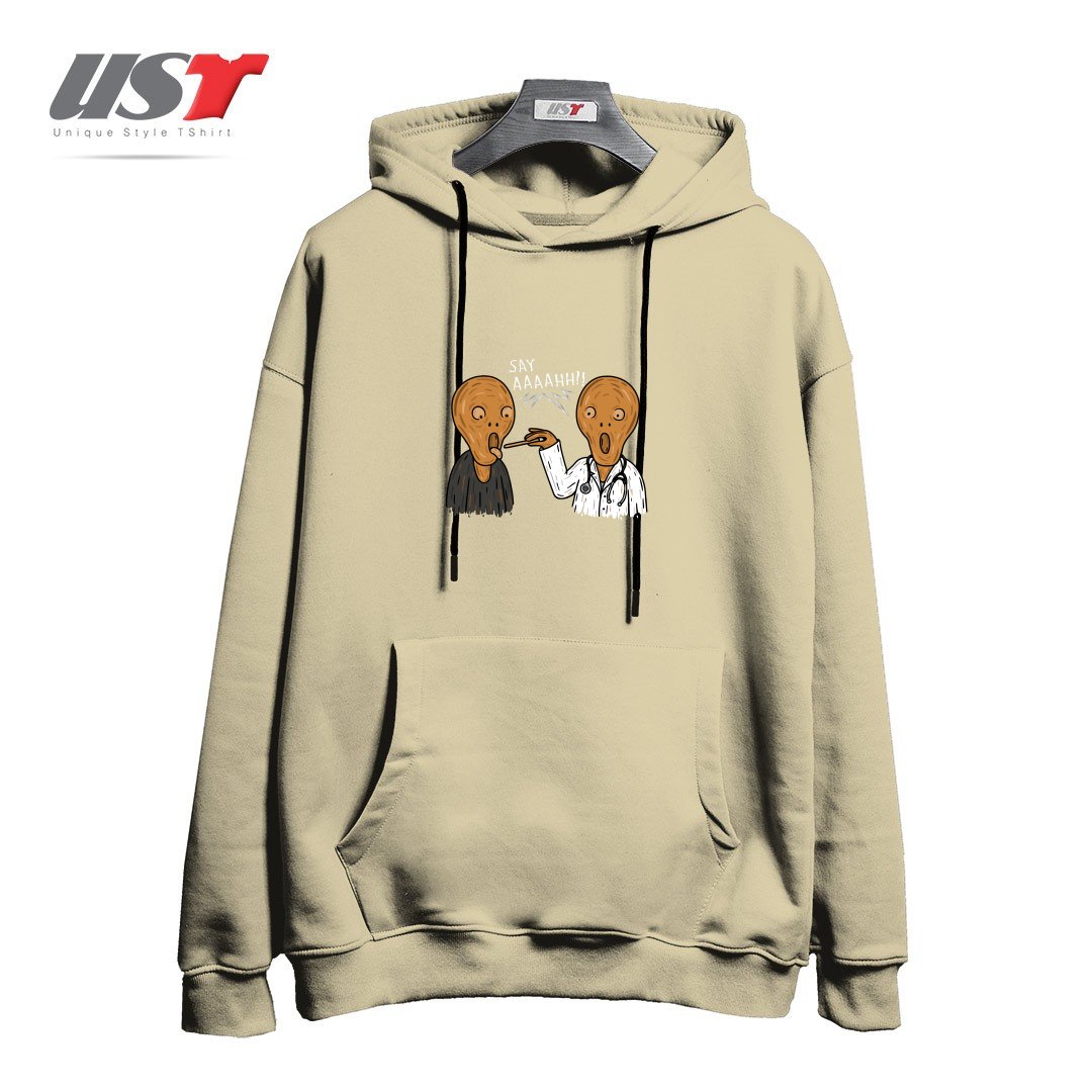 طرح DOCTOR MUNCH! هودی اورسایزرنگ نخودی