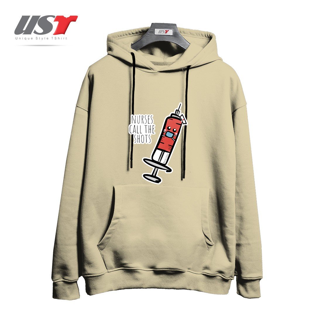طرح NURSES CALL THE SHOTS هودی اورسایزرنگ نخودی