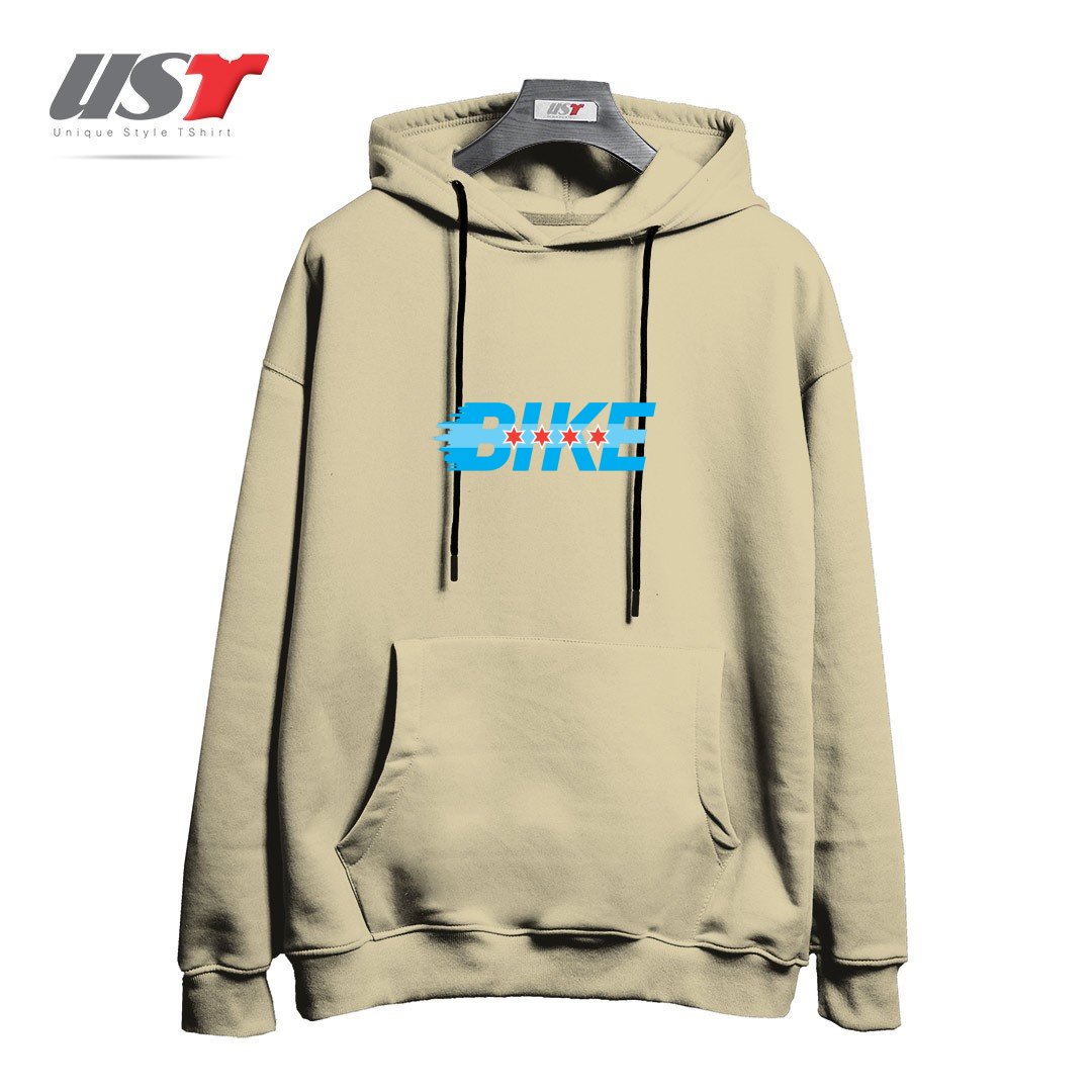 طرح BIKE CHICAGO هودی اورسایزرنگ نخودی