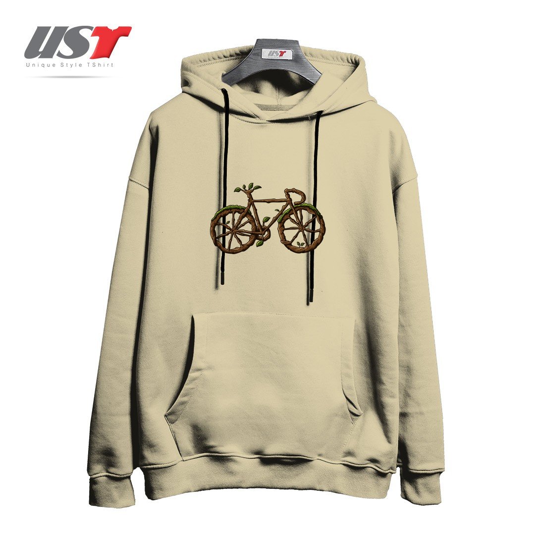 طرح TREE BIKE هودی اورسایزرنگ نخودی