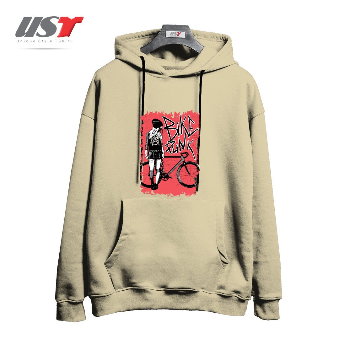 هودی اورسایز طرح BIKE PUNK GIRL