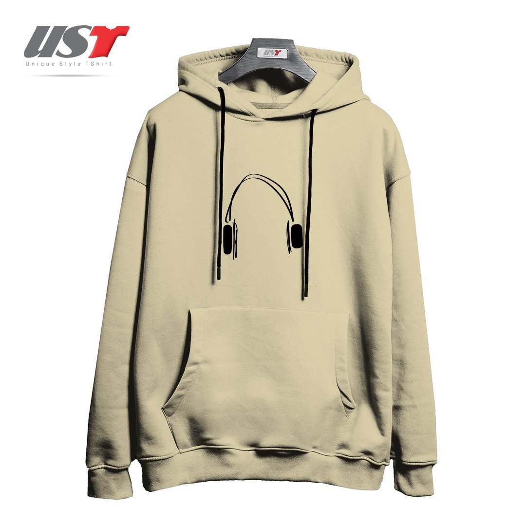 هودی اورسایز طرح HEADPHONE
