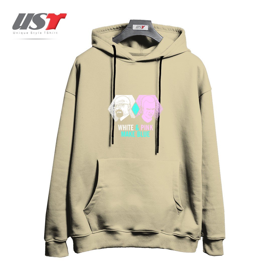 هودی اورسایز طرح BREAKING BLUE