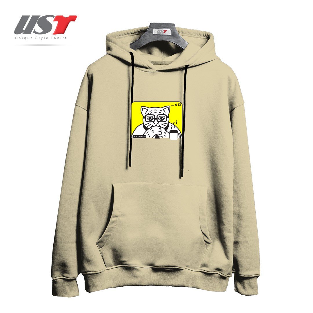 طرح THE CEOW هودی اورسایزرنگ نخودی