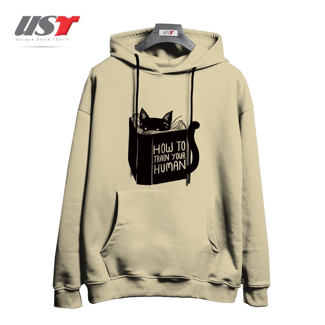 طرح HOW TO TRAIN YOUR HUMAN212415 هودی اورسایزرنگ نخودی