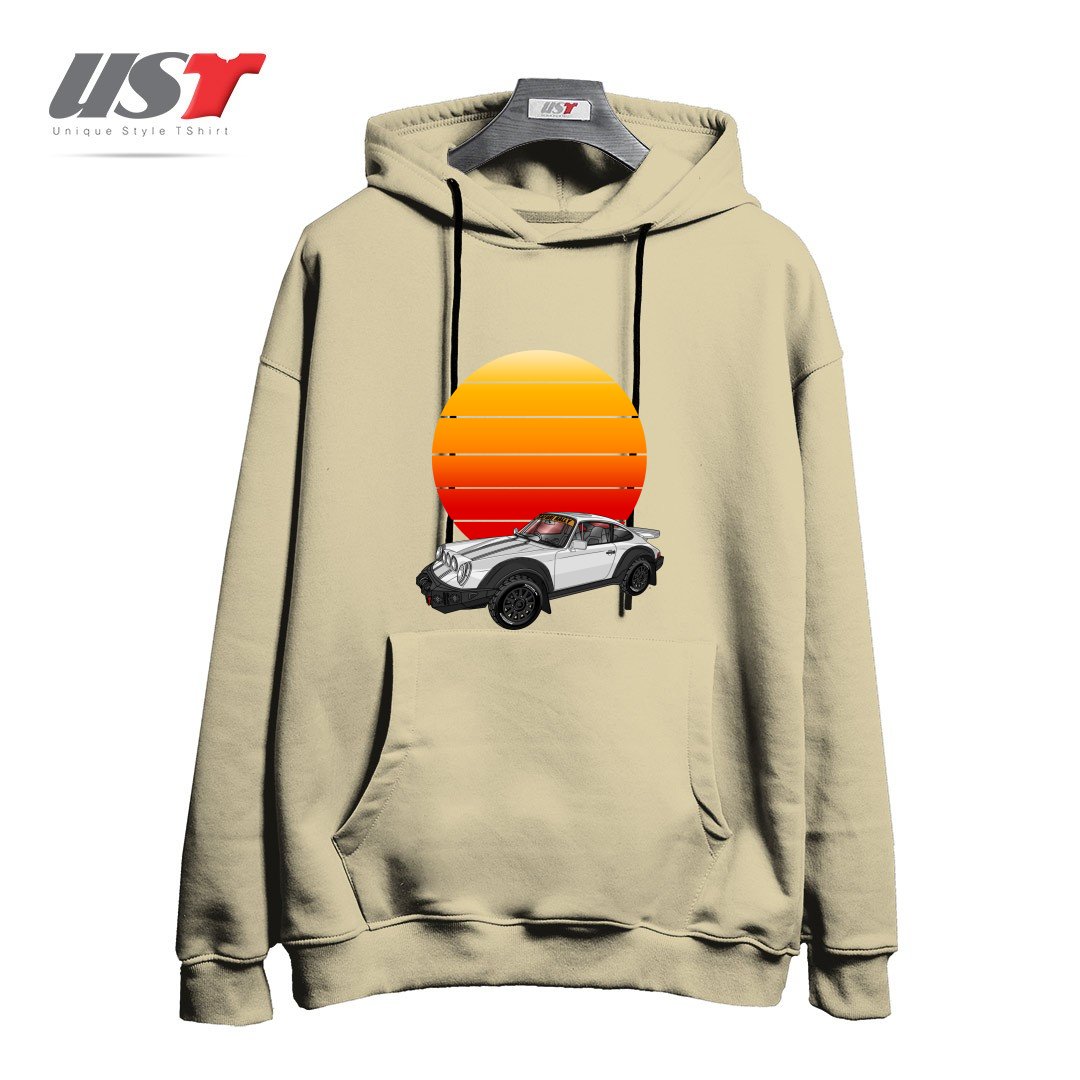 هودی اورسایز طرح 911 CARRERA SAFARI RALLY SPORTS CAR SUNSET