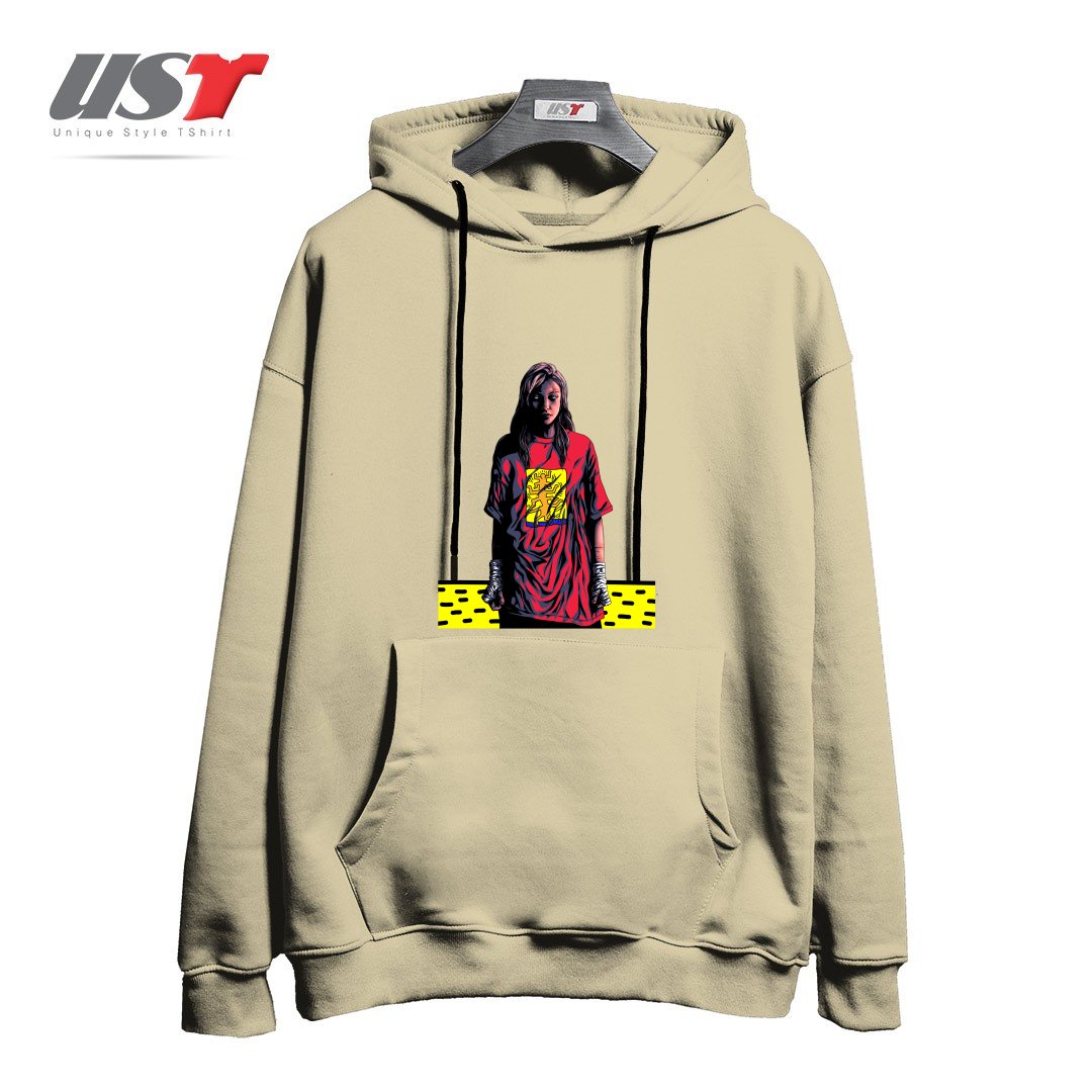 هودی اورسایز طرح KEITH TREE