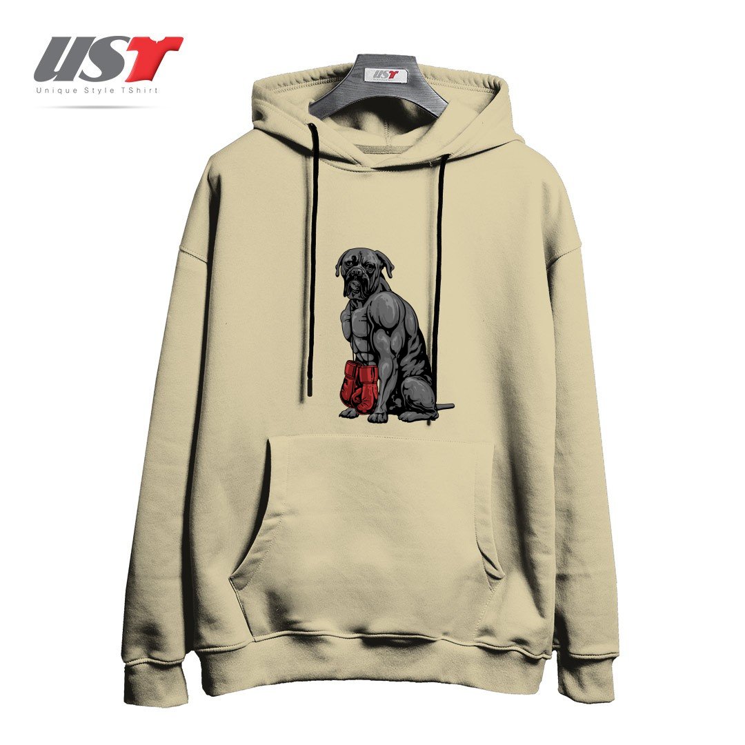 هودی اورسایز طرح LIFE OF A BOXER