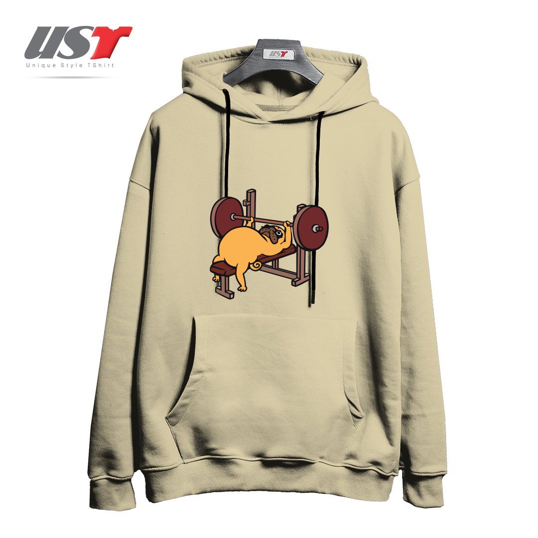 طرح PUG BENCH PRESS هودی اورسایزرنگ نخودی